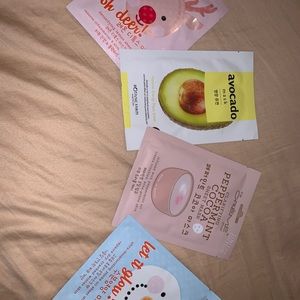 Assorted Ipsy face masks (Five total)
